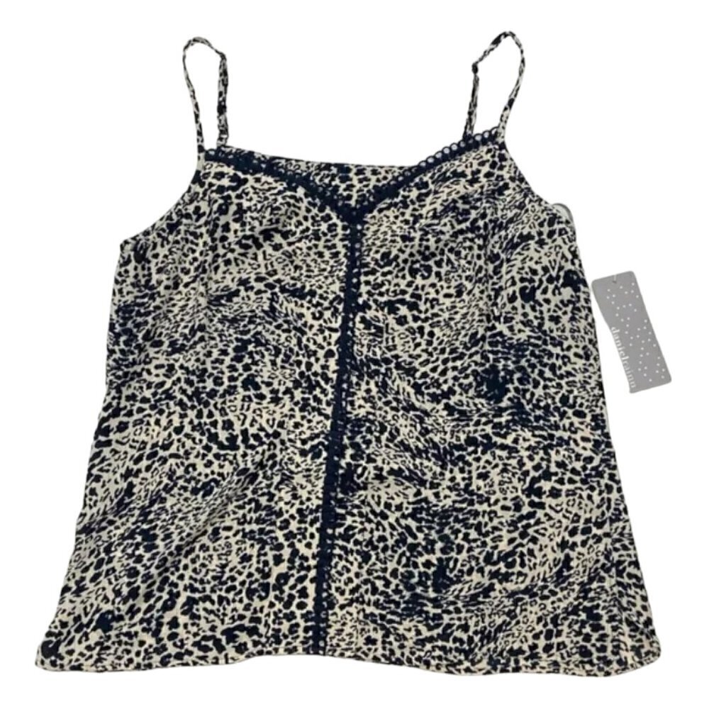 Daniel Rainn Black and Cream Camisole Blouse, M